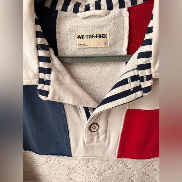Free People We the Free American Dream Polo Pullover - Picture 7 of 7